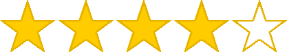 Four star rating icon