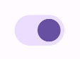 A switch that uses the colors parameter to display a switch with custom colors for both the thumb and track.