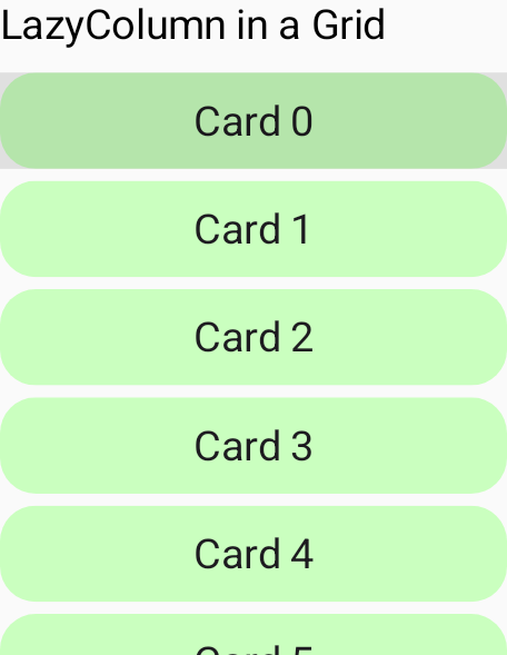 Row heights defined using the four primary track sizing options.