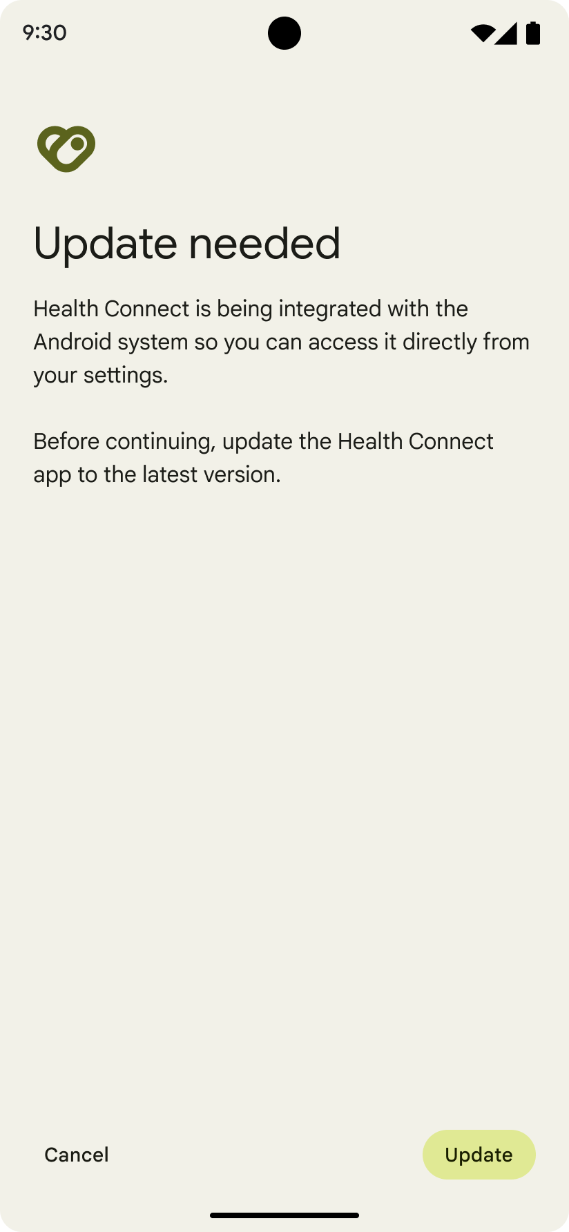 Figure of APK update needed