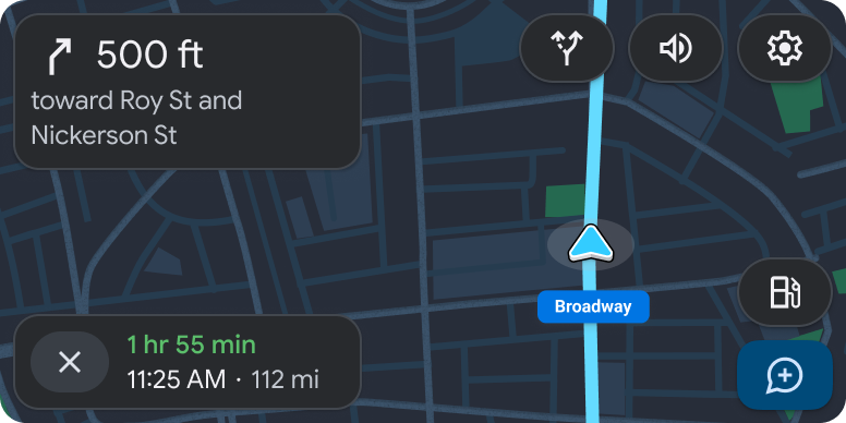 Example of navigation template