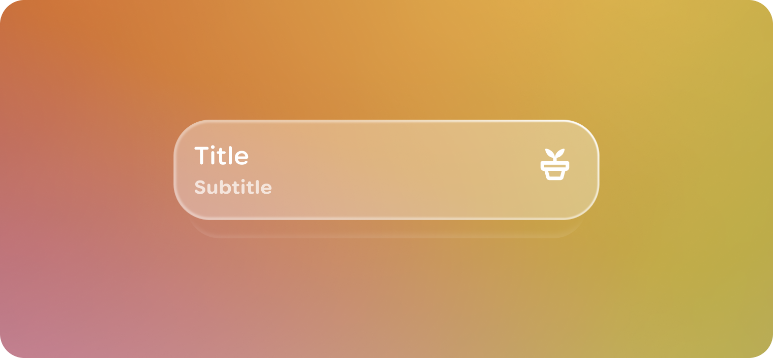 Design elements should be anchored to the bottom of the
frame.