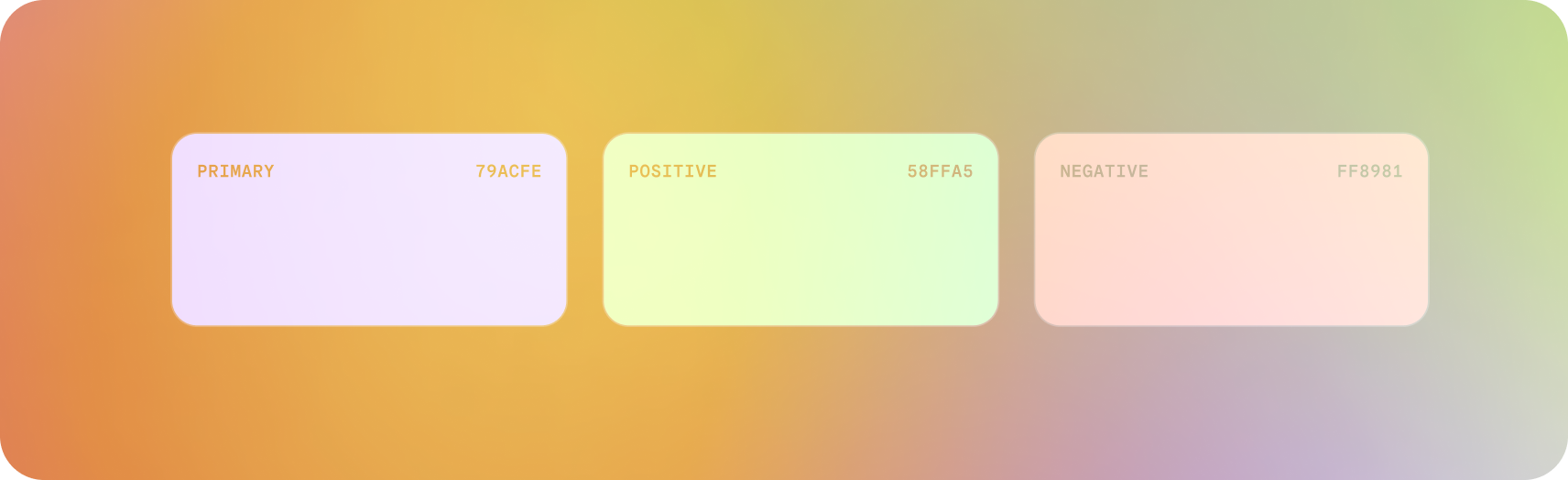 Compose Glimmer color schematic.