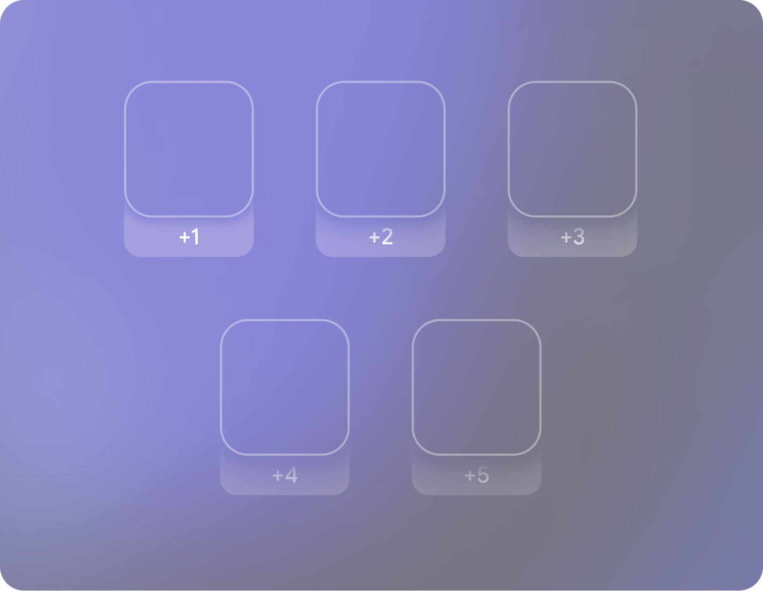 Design elements should be anchored to the bottom of the
frame.