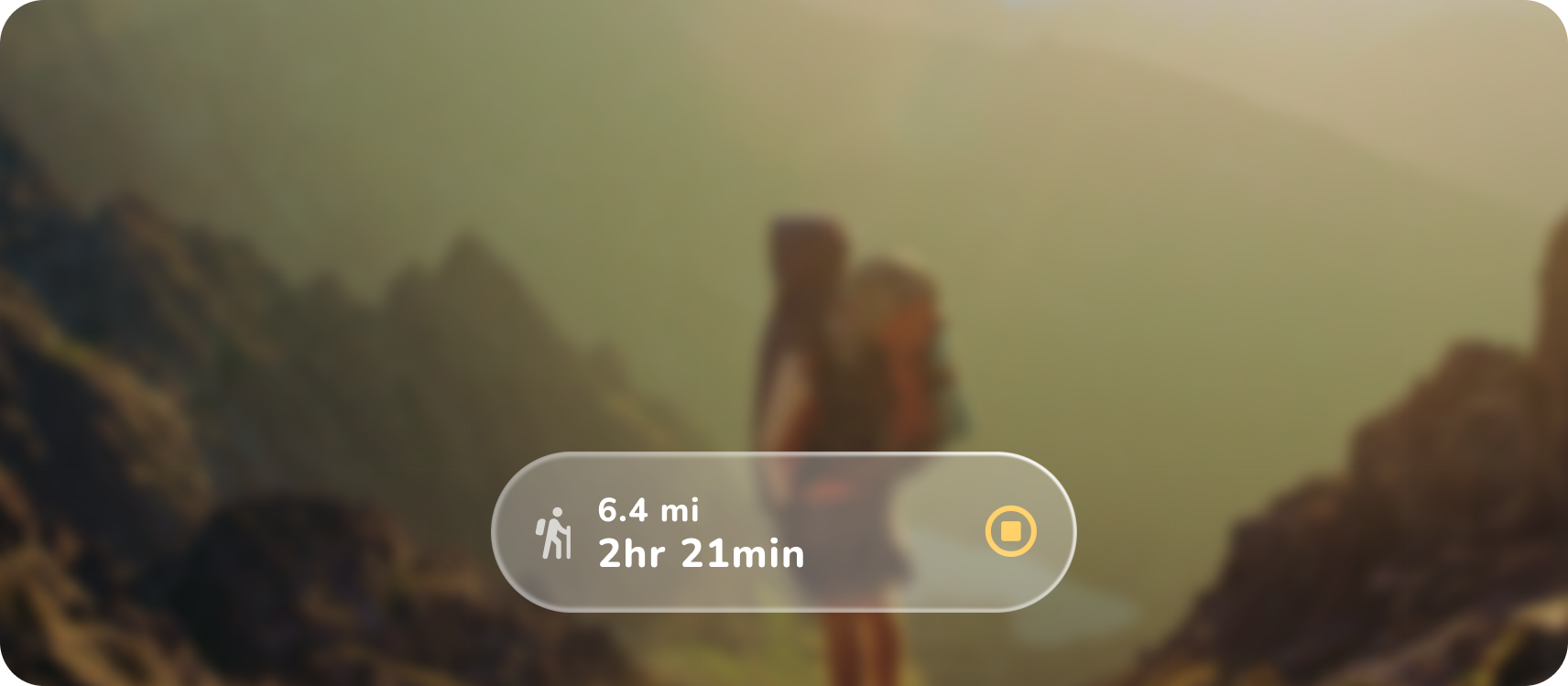 A customized hiking
app.