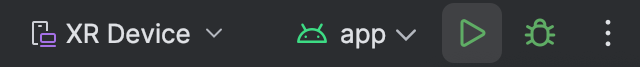 Android Studio run app configurtion