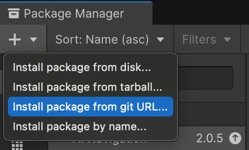 Import the AXRIF package using its git URL.