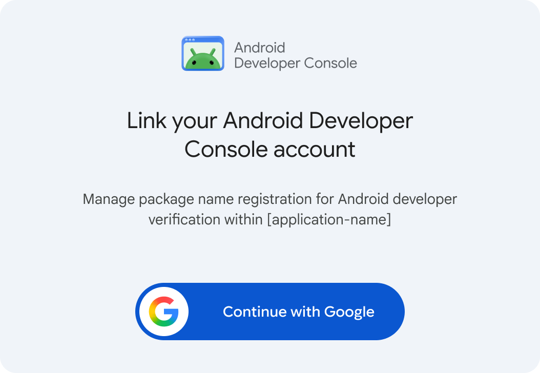 Dialog illustrating OAuth authorization context for linking an account.
