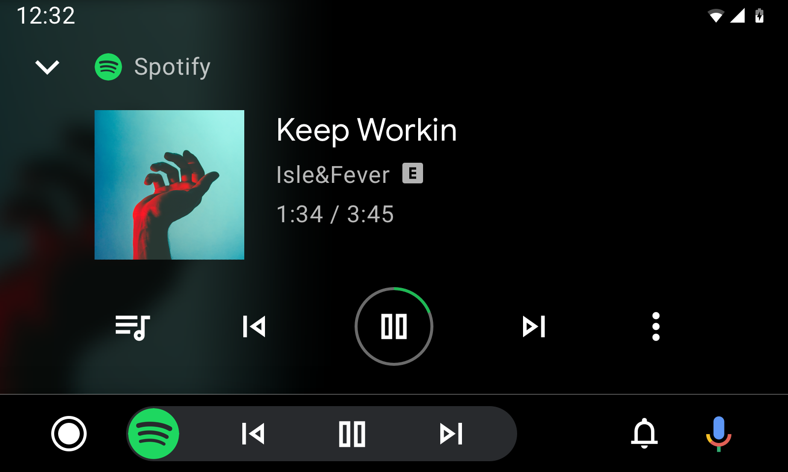 Playback view with metadata