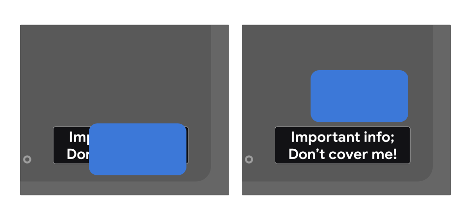 Positioning the PiP window to avoid covering important UI components
