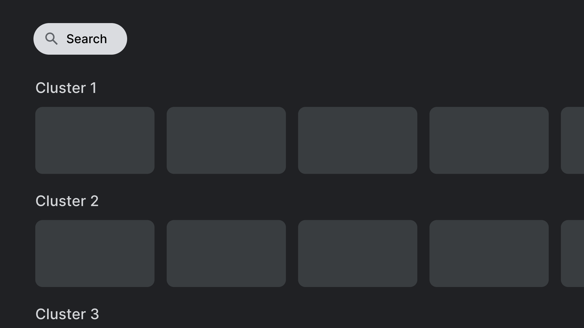 A layout with controls placed in non-overlapping locations