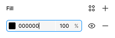 Fill color uses six alphanumeric digits representing a hex
            color